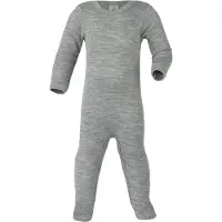 Engel - Kid's Schlafoverall mit Druckknöpfen - Overall 50/56, grijs