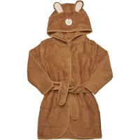 Pippi Baby Badjas - Amandel m. Beer - - 74/80 - Badjassen