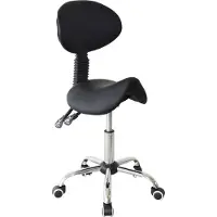 Vdd Zadelkruk - Ergonomisch kantelbare rugleuning - Hoogte verstelbaar - 38x36x96cm