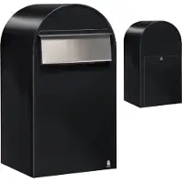 Bobi Brievenbus Grande B st9005 i Struktuurzwart