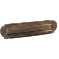Hardbrass Mariani Briefplaat Messing Gebruineerd 330x79mm