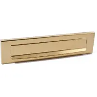 Hardbrass Mariani Briefplaat Ellen Messing Ongelakt 330x79mm