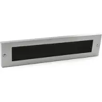 Hardbrass Tochtwering Alena - mat chroom