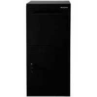 Logixbox Pakketbrievenbus Logixbox Frontbox Uni Inbouw incl. frame - zwart