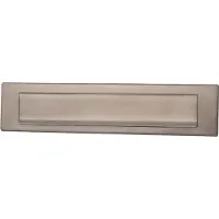 Hardbrass Shuffle Briefplaat Rechthoek Roestvaststaal 340x76mm