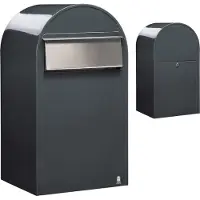 Bobi Brievenbus Grande B 7016 i Donkergrijs
