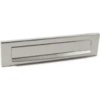 Hardbrass Mariani Briefplaat Ellen Pvd Glans Nikkel 330x79mm
