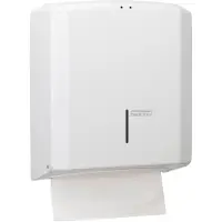 Valera All Care Mediclinics Handdoekdispenser blad staal wit ca. 400-600 C en Z gevouwen handdoeken 100 x
