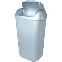 Plastiqline kunststof hygiënebak RVS look PQH23M