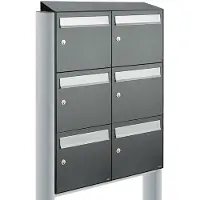 Allux Flow Set 2-Breed, 3-Hoog Met Dak Op Statief Antraciet - 40040065_2x3ds