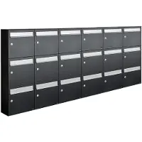 Allux Flow Set 6-Breed, 3-Hoog Zwart - 40040070_6x3