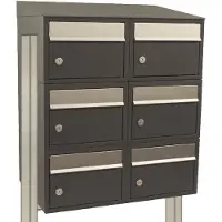 Stoer! Brickset 2-Breed, 3-Hoog Met Dak Op Statief Antraciet - 40215065_2x3ds