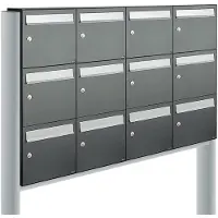 Allux Flow Set 4-Breed, 3-Hoog Op Statief Antraciet - 40040065_4x3s