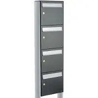 Allux Flow Set 4-Hoog Op Statief Antraciet - 40040065_1x4s