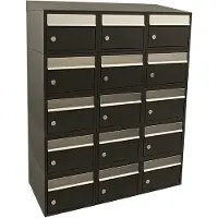 Stoer! Brickset 3-Breed, 5-Hoog Met Dak Zwart - 40215070_3x5d
