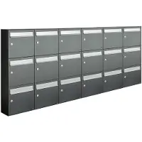 Allux Flow Set 6-Breed, 3-Hoog Antraciet - 40040065_6x3