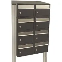Stoer! Brickset 2-Breed, 4-Hoog Met Dak Op Statief Antraciet - 40215065_2x4ds