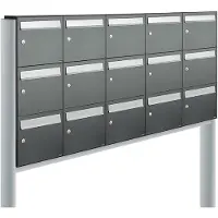 Allux Flow Set 5-Breed, 3-Hoog Op Statief Antraciet - 40040065_5x3s