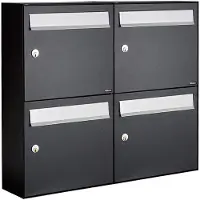 Allux Flow Set 2-Breed, 2-Hoog Zwart - 40040070_2x2