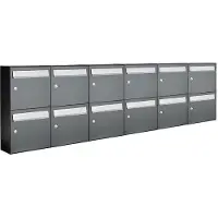 Allux Flow Set 6-Breed, 2-Hoog Antraciet - 40040065_6x2