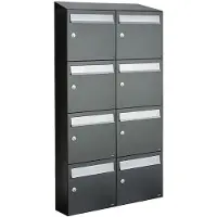 Allux Flow Set 2-Breed, 4-Hoog Met Dak Antraciet - 40040065_2x4d