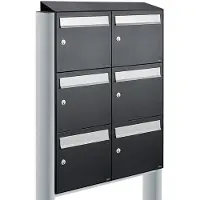 Allux Flow Set 2-Breed, 3-Hoog Met Dak Op Statief Zwart - 40040070_2x3ds