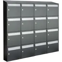 Allux Flow Set 4-Breed, 4-Hoog Met Dak Antraciet - 40040065_4x4d