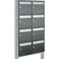 Allux Flow Set 2-Breed, 4-Hoog Op Statief Antraciet - 40040065_2x4s