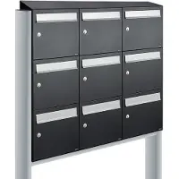 Allux Flow Set 3-Breed, 3-Hoog Met Dak Op Statief Zwart - 40040070_3x3ds