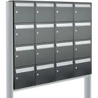 Allux Flow Set 4-Breed, 4-Hoog Op Statief Antraciet - 40040065_4x4s