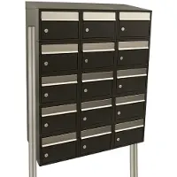 Stoer! Brickset 3-Breed, 5-Hoog Met Dak Op Statief Zwart - 40215070_3x5ds
