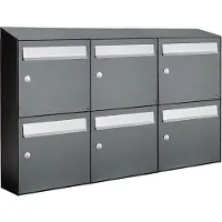 Allux Flow Set 3-Breed, 2-Hoog Met Dak Antraciet - 40040065_3x2d