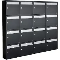 Allux Flow Set 4-Breed, 4-Hoog Zwart - 40040070_4x4