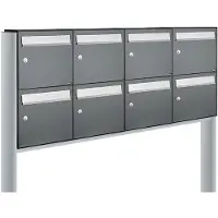Allux Flow Set 4-Breed, 2-Hoog Op Statief Antraciet - 40040065_4x2s