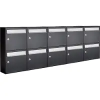 Allux Flow Set 5-Breed, 2-Hoog Zwart - 40040070_5x2
