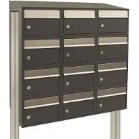 Stoer! Brickset 3-Breed, 4-Hoog Met Dak Op Statief Antraciet - 40215065_3x4ds