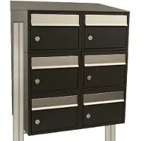 Stoer! Brickset 2-Breed, 3-Hoog Met Dak Op Statief Zwart - 40215070_2x3ds