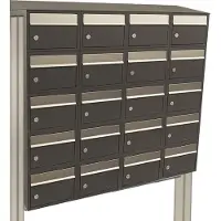 Stoer! Brickset 4-Breed, 5-Hoog Met Dak Op Statief Antraciet - 40215065_4x5ds