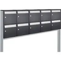Allux Flow Set 5-Breed, 2-Hoog Op Statief Zwart - 40040070_5x2s
