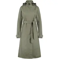 Agu Trench Coat Long Regenjas Urban Outdoor Dames - Groen - XL