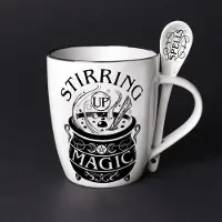 Alchemy - Stirring up Magic Mok/beker met lepel set - Wit