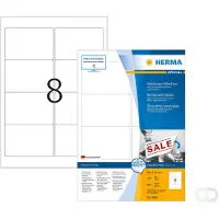 Herma 10308 Verwijderbare etiketten, A4, 96 x 63,5 mm, wit, wit, Movables-Technology