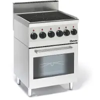 Bartscher elektrische kookplaat B600, 4 kookzones, EBO