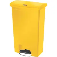 Probbax Pedaalemmer Slim Jim, kunststof, volume 50 liter, geel