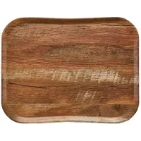 Cambro Century dienblad bruin eiken dessin 36 x 46cm, 1,5(h) x 46(b) x 36(d)cm