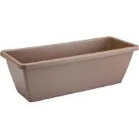 Elho Plantenbak Barcelona - Taupe - Kunststof - 19,5x70x15,6cm