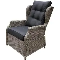 AVH-Collectie Toscane XL lounge tuinstoel verstelbaar grijs