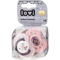 Lovi fopspenen Indian Summer roze 0-3 maanden (set 2 stuks