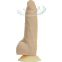 BMS Naked Rotating 7 - draaiende vibrator (18 cm) - huidkleurig
