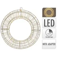 Fun Kerstverlichting Kerstkrans 1800 Led 38 Cm - Warm Wit